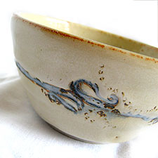 bowl with impressed design