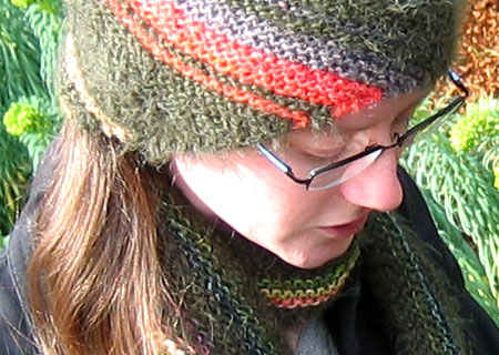 Directional Knits: Scarf and Hat